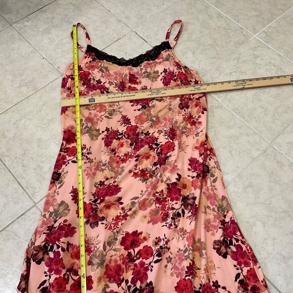 Torrid Pink Floral Stretch Challis Tea Length Cami Dress Size 2XL Babydoll - Picture 6 of 11